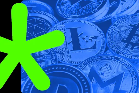Ilustração com o logotipo da abcripto e criptomoedas